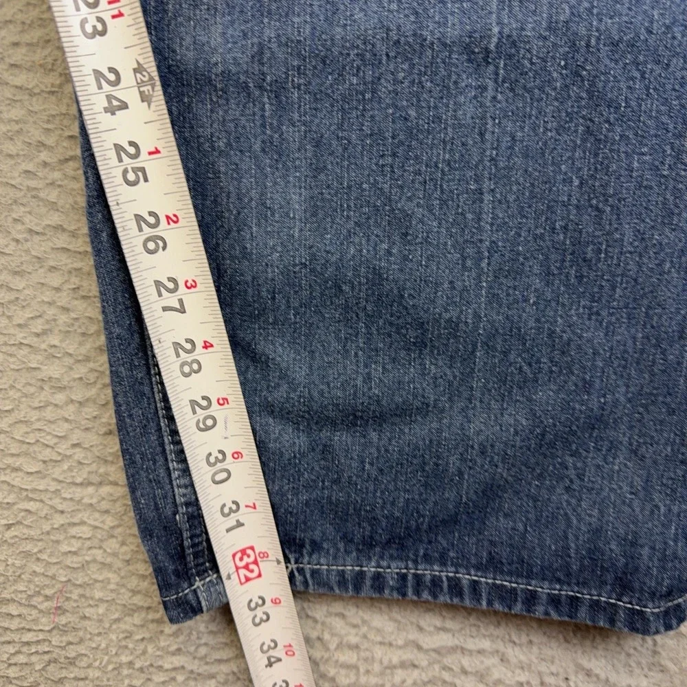 Jinzu Jeans Mens 44x32 Blue‎ Relaxed Fit Straight Denim Studded Back 46 Tag